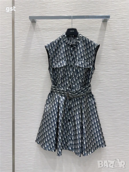 Рокля 👗Dior Диор дамска дизайнерска бродерия без ръкав , снимка 1