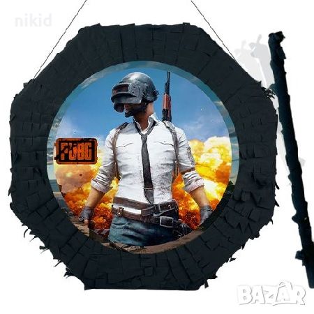 PUBG войници Фортнайт Fortnite голяма готова пинята + пръчка подарък за парти рожден ден, снимка 1