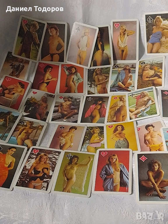 Стари Еротични карти за игра. Ретро карти , снимка 1