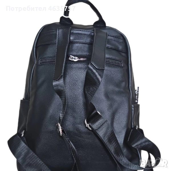 Черна раница размер 32×27×13, снимка 1