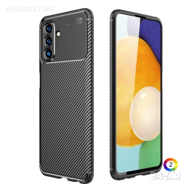 Samsung Galaxy A13 5G Удароустойчив Carbon Fiber Калъф и Протектор, снимка 1