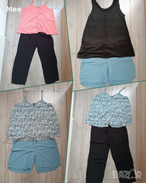 Летни дрехи за бременни - потници и панталони L-XL, снимка 1