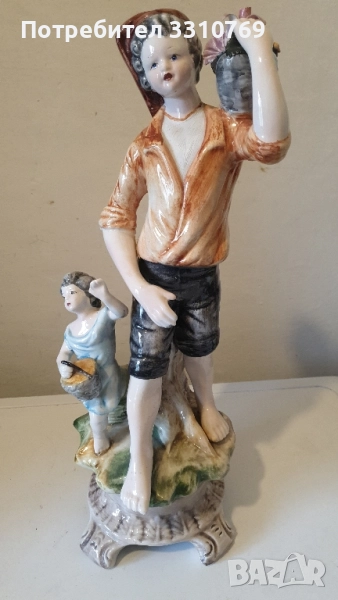 Рядка находка-голяма италиянска порцеланова статуетка , снимка 1