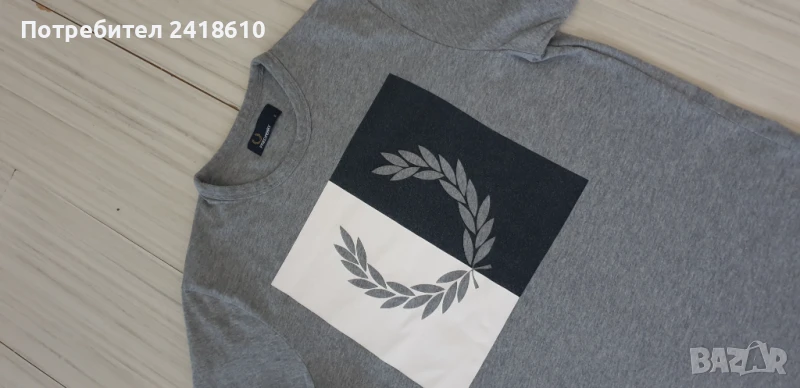 Fred Perry Cotton Mens Size S  ОРИГИНАЛ! Мъжка Тениска!, снимка 1