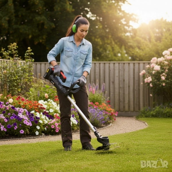 Акумулаторен храсторез с мощно рязане до 10 см Conentool Lithium Cordless Brush Cutter, снимка 1