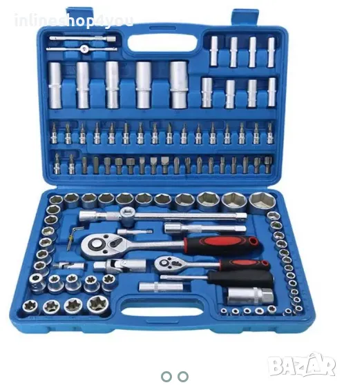 Гедоре ZHONGXIN TOOLS в куфар 108 части 1/4" - 1/2", снимка 1