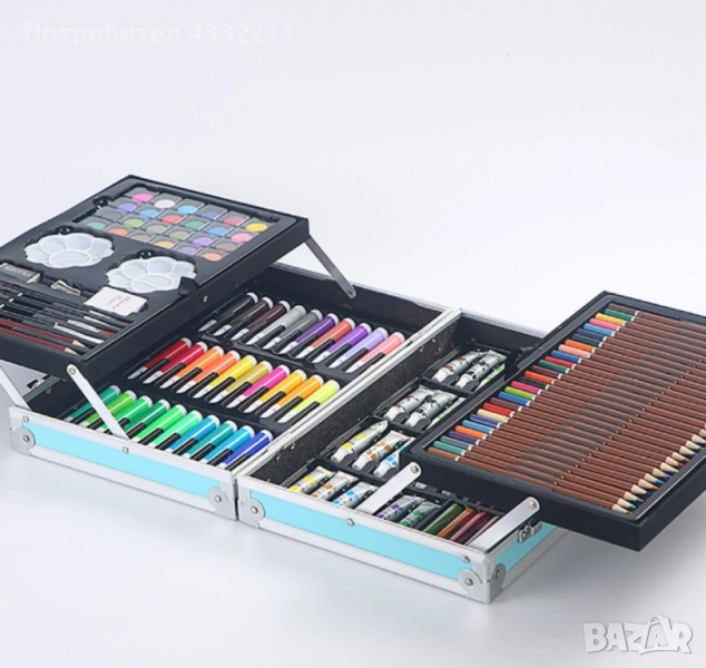 Творчески комплект за рисуване с изключително разнообразие от цветове, снимка 1