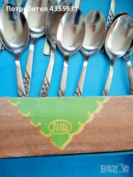 стари руски лъжички за чай руски старинни прибори лъжички ссср, снимка 1