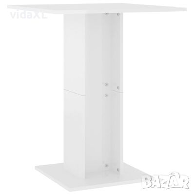 vidaXL Бистро маса, бял гланц, 60x60x75 см, ПДЧ（SKU:802108, снимка 1