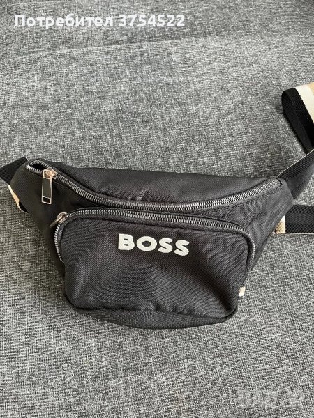 Чанта за кръст BOSS в черно Оригинална , снимка 1