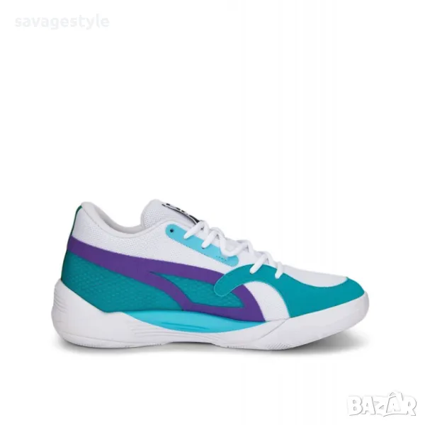 Баскетболни маратонки PUMA Trc Blaze Court Basketball Shoes White/Deep Aqua, снимка 1