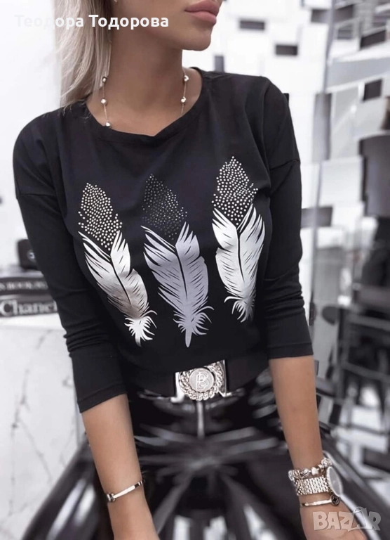 Дамски памучни блузи , снимка 1