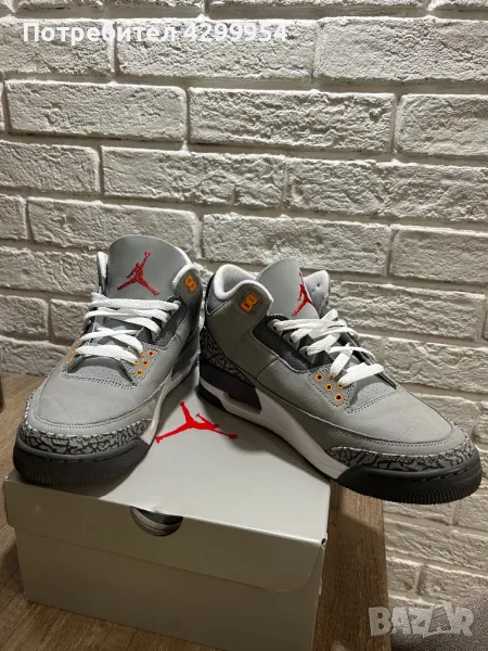 Jordan 3 Retro Cool Gray, снимка 1