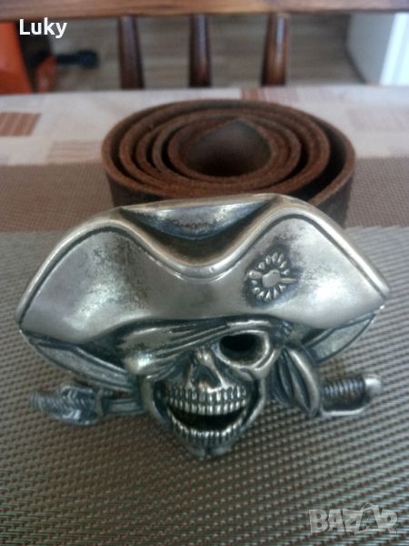 Уникален ,шедьовър в раздела на моторджийските-рокерски колани., снимка 1