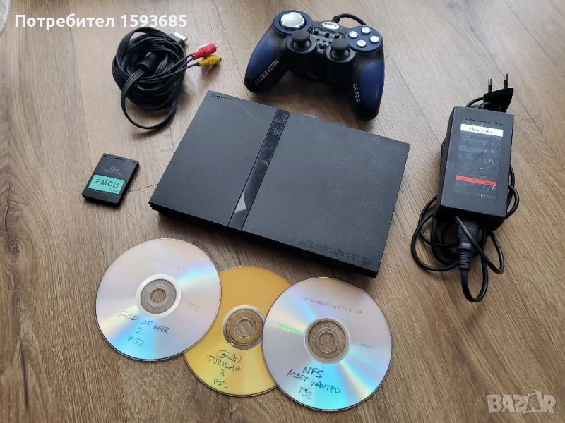 Хакнат Playstation 2 - God Of War 2, NFS и GT, снимка 1