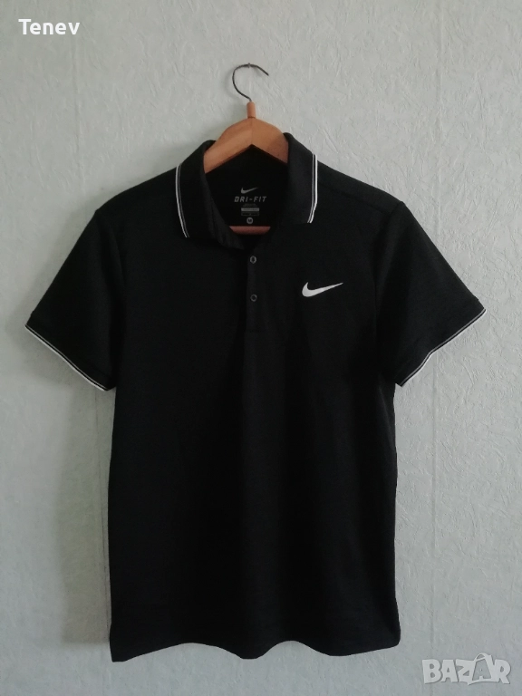 Nike Court Tennis Black Polo оригинална нова мъжка черна поло тениска тенис размер М , снимка 1