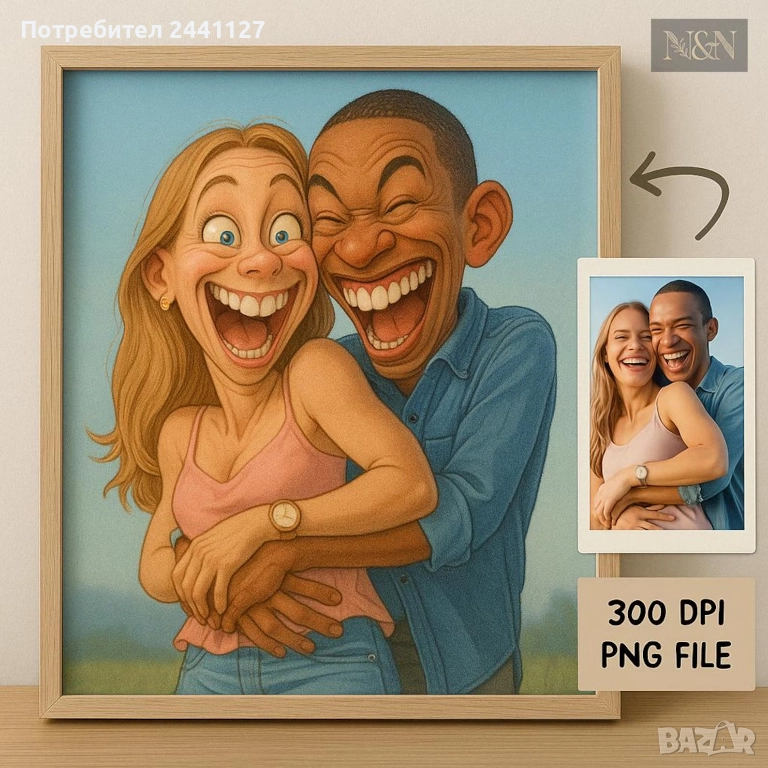 Карикатурни портрети по снимка, снимка 1