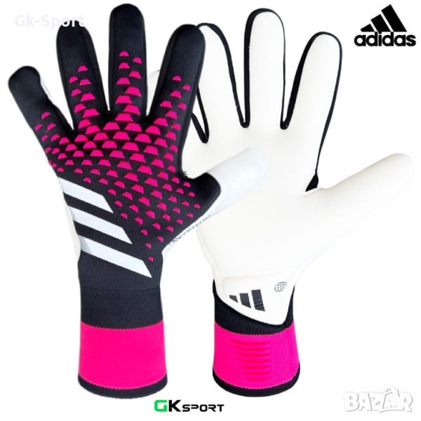 Вратарски ръкавици ADIDAS PREDATOR GL PRO BLACK/WHITE/TMSHPN размер 7, снимка 1