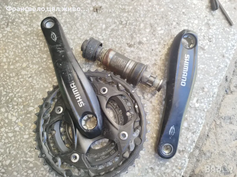 Курбел със средно движение за велосипед колело Shimano fc m 552, снимка 1