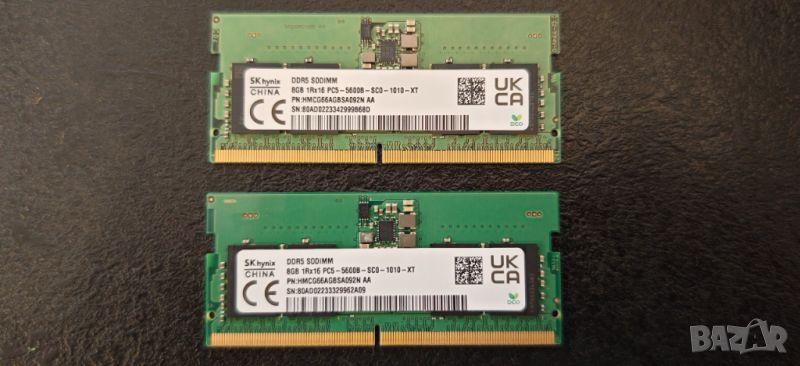 Продавам Нова Рам Памет за Лаптопи Hynix 2x8Gb DDR5 5600Mhz SoDimm, снимка 1