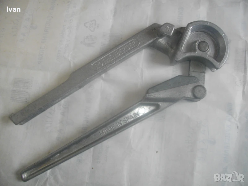 16mm ROTHENBERGER Made in SPAIN РЪЧЕН ТРЪБОГИБ ЗА ОГЪВАНЕ НА ТРЪБИ ДО ф16мм ПРОМИШЛЕН ПРОФЕСИОНАЛЕН, снимка 1