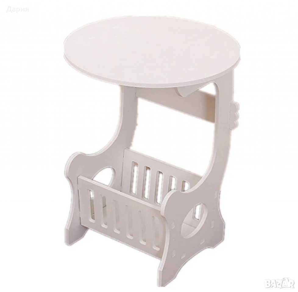 Кръгла масичка нощно шкафче, снимка 1