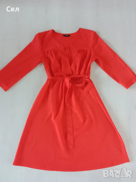Червена рокля H&M 36, снимка 1