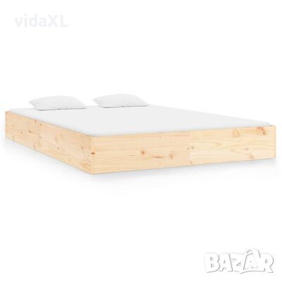 vidaXL Рамка за легло, дърво масив, 160х200 см（SKU:820032, снимка 1