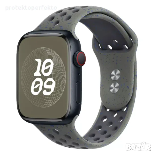 Силиконова каишка Apple Watch Ultra – 49mm, 45, 44, 42 Cargo Khaki, снимка 1