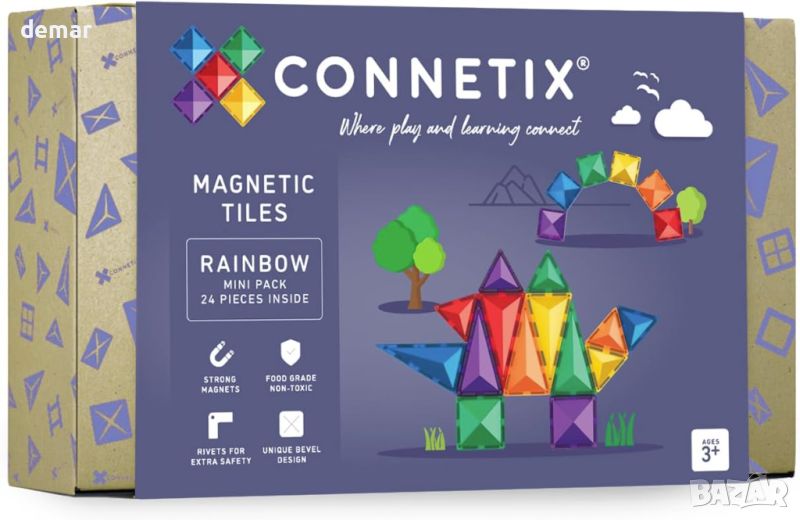 CONNETIX Rainbow Творчески комплект за деца 24 части, снимка 1