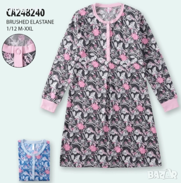 Нощница-зимен сатен.Модел 8240., снимка 1