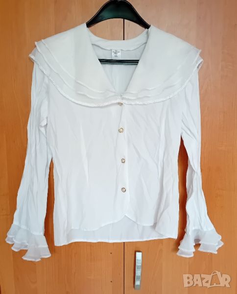 Елегантна бяла риза, снимка 1