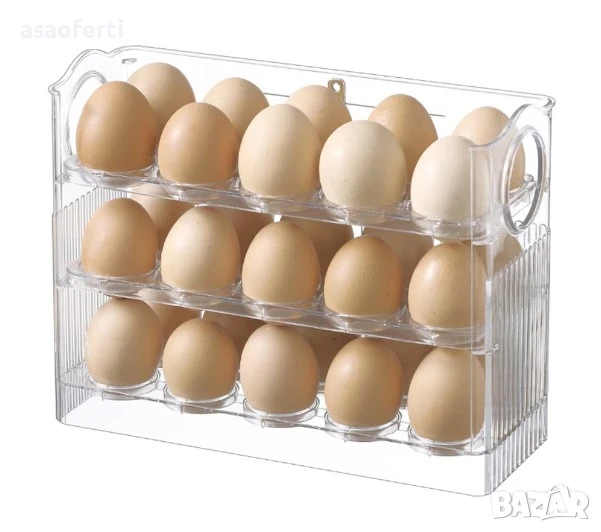 Поставка за яйца за хладилник, 30 яйца, снимка 1