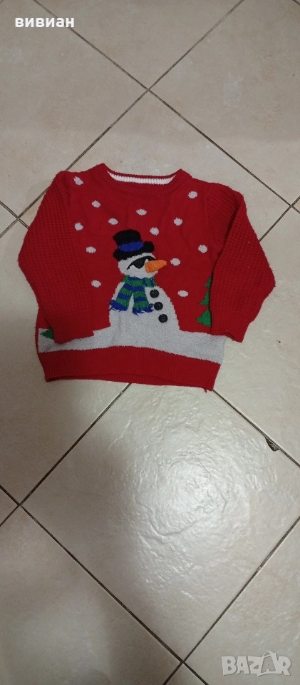 детски коледен пуловер , снимка 1