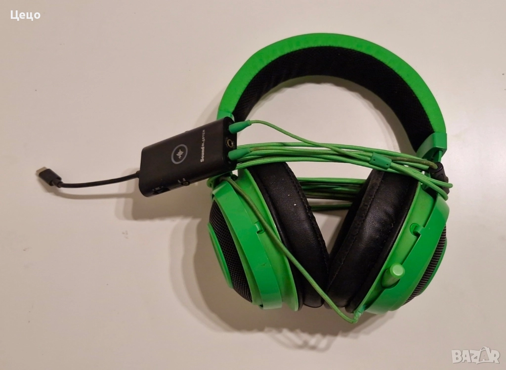 razer слушалки + soundblaster, снимка 1