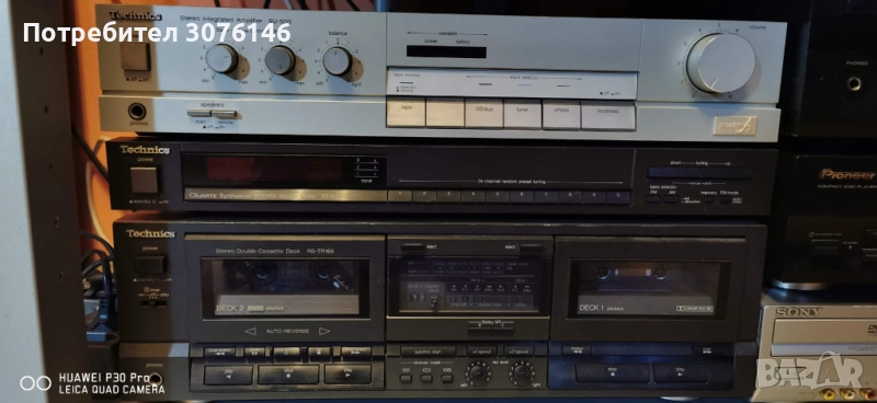 Продавам Усилвател,Тунер и дек Technics, снимка 1