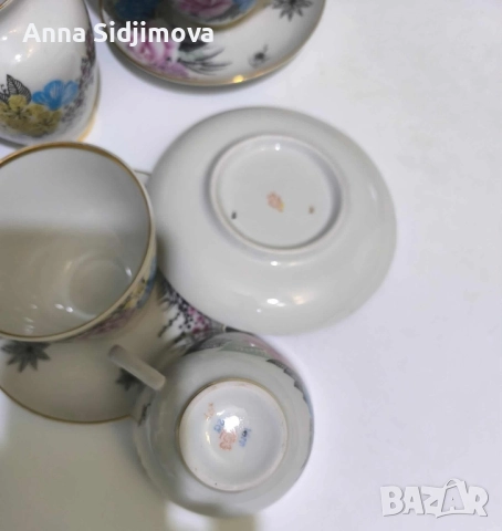 Руски порцелан ЛФЗ сервиз за чай , снимка 2 - Сервизи - 51727753