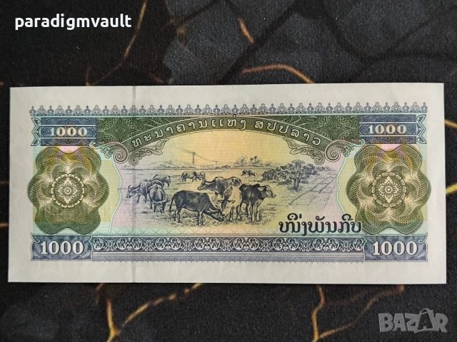 Банкнота - Лаос - 1000 кип UNC | 2003г., снимка 2 - Нумизматика и бонистика - 53655312