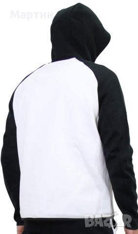 Мъжко горнище Nike Tech Fleece Black/White - размер XL, снимка 5 - Спортни дрехи, екипи - 45880433