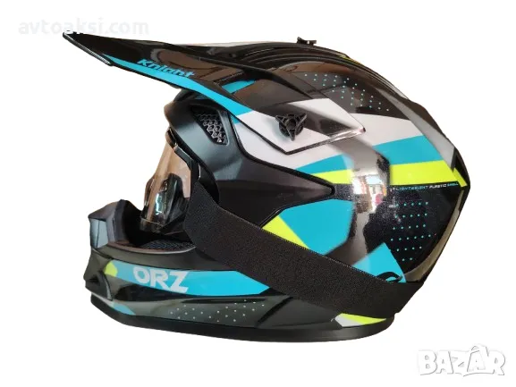 Каска Крос/Атв/Мотор с Очила ORZ комплект 4-ри цвята, снимка 15 - Аксесоари и консумативи - 49332772