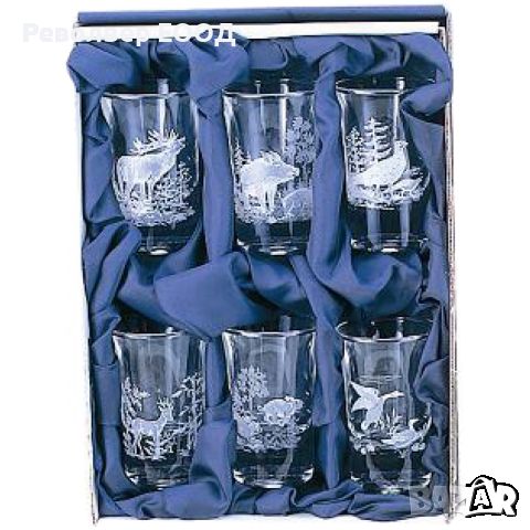 Комплект от 6 чаши за ракия Fritzmann, снимка 1 - Колекции - 45321169