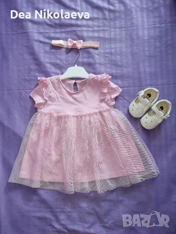 Официална бебешка рокля , снимка 2 - Бебешки рокли - 51729978