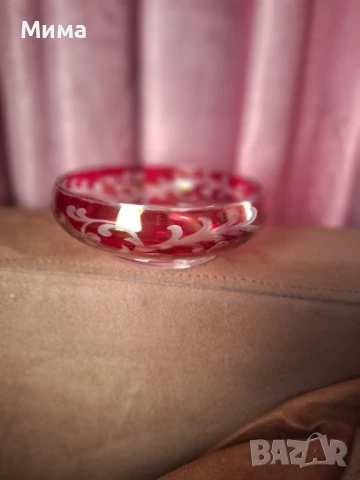 Кристална купа, снимка 4 - Прибори за хранене, готвене и сервиране - 51321343