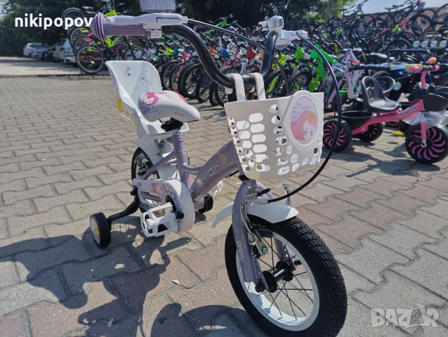 BYOX Велосипед 12" PRINCESS виолет, снимка 5 - Велосипеди - 53531712