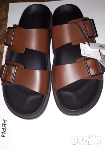 Мъжки чехли Zara , снимка 5 - Мъжки чехли - 51087646