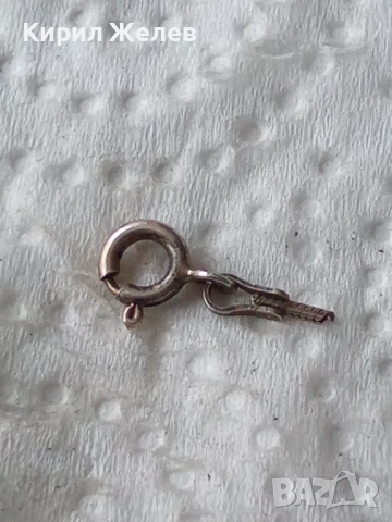 Сребърна карабинка закопчалка 21899