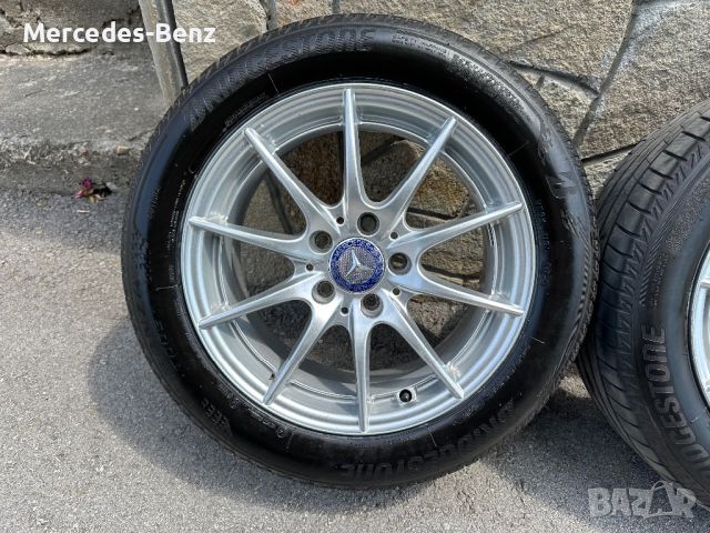 Джанти Мерцедес W 204 C-classe 16” 5/112 с летни гуми Bridgestone 2020г , снимка 11 - Гуми и джанти - 46614534