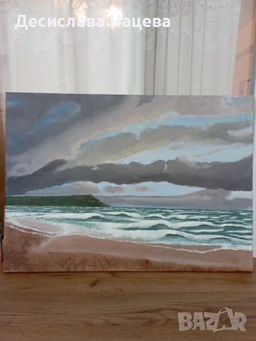 Авторска картина, акрил, 50х70 , снимка 2 - Картини - 53302261