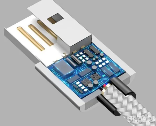 Магнитен кабел U s l i o n 3 в 1 за зареждане на телефони - micro USB, снимка 16 - Друга електроника - 47170054