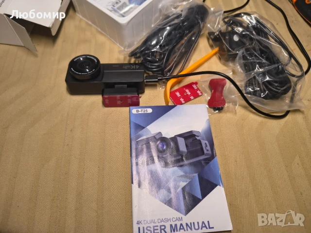 DYNACAM Видеорегистратор за автомобили отпред и отзад 4K+1080P, с вградена 64GB SD карта,

, снимка 9 - Аксесоари и консумативи - 50817823